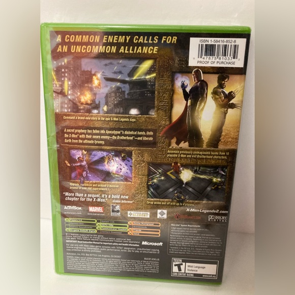 X-Men Legends II Rise of Apocalypse Microsoft Xbox Video New - Picture 2 of 12